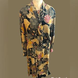 2 piece. Long sleeve Top & Skirt, Career Guild, Size 16 (XL) 100% Rayon. Vintage